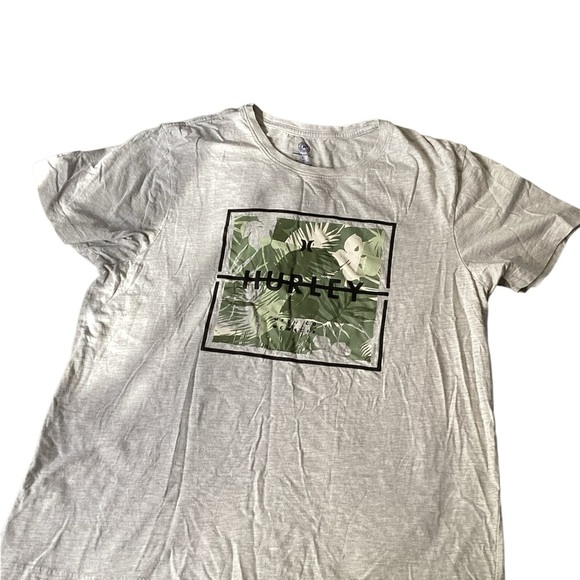 Hurley Gray Graphic T-Shirt size (xl) - Picture 1 of 3